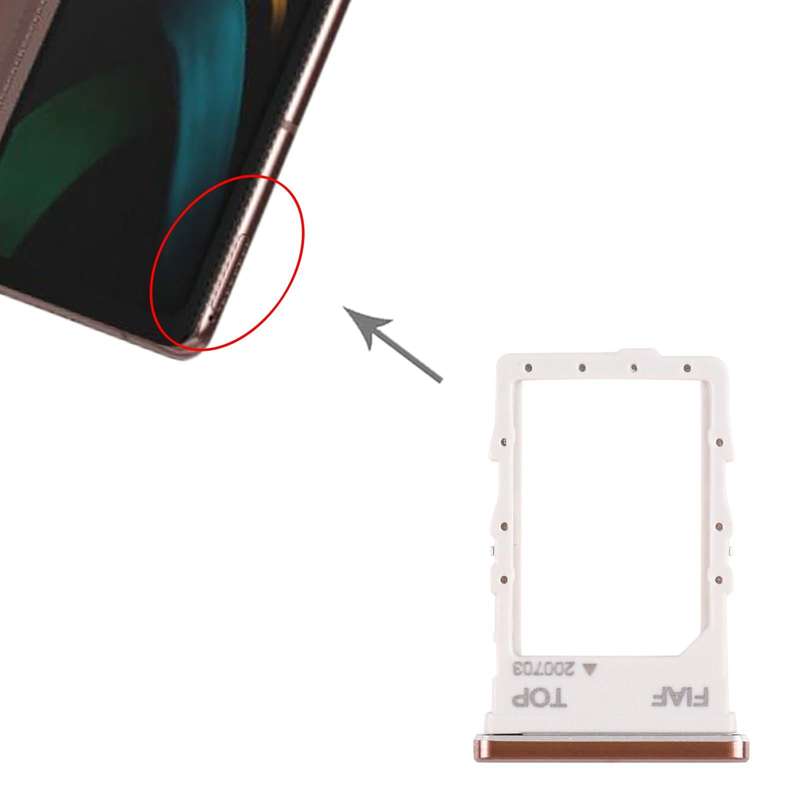 For Samsung Galaxy Z Fold2 5G SM-F916 SIM Card Tray (Pink)