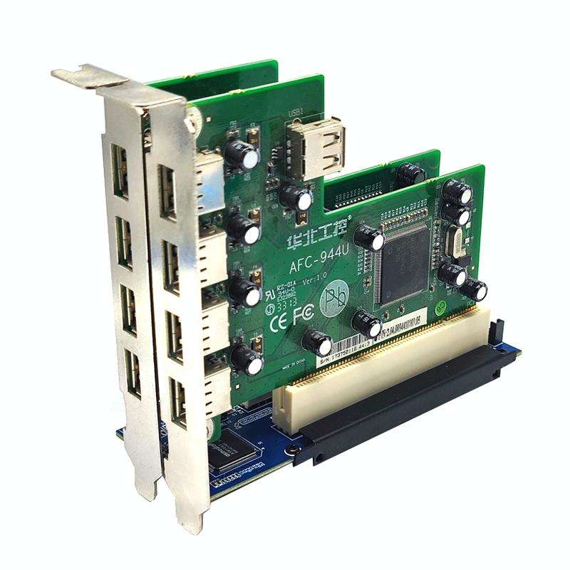 PCI-E 1X To Dual PCI Riser Card Extend Adapter Add Expansion Card For PC Computer