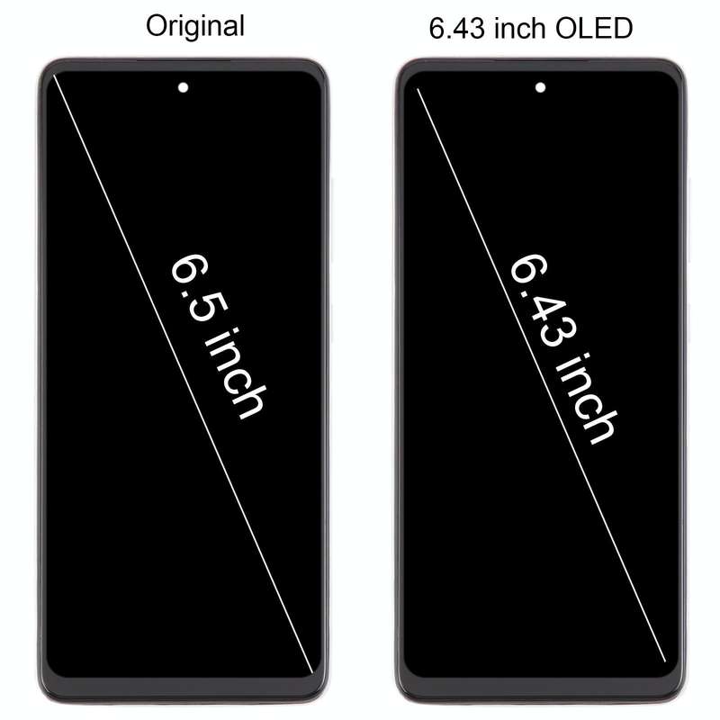 For Samsung Galaxy A52 4G SM-A525 6.43 inch OLED LCD Screen Digitizer Full Assembly with Frame (W...