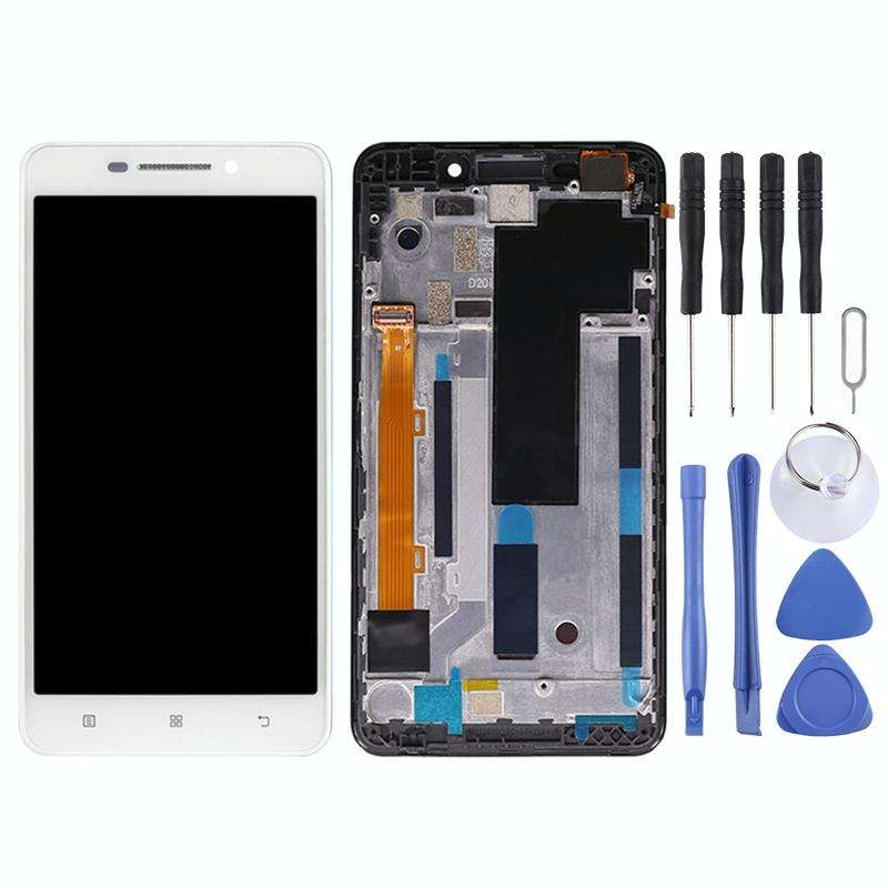 OEM LCD Screen for Lenovo A5000 Digitizer Full Assembly with Frame