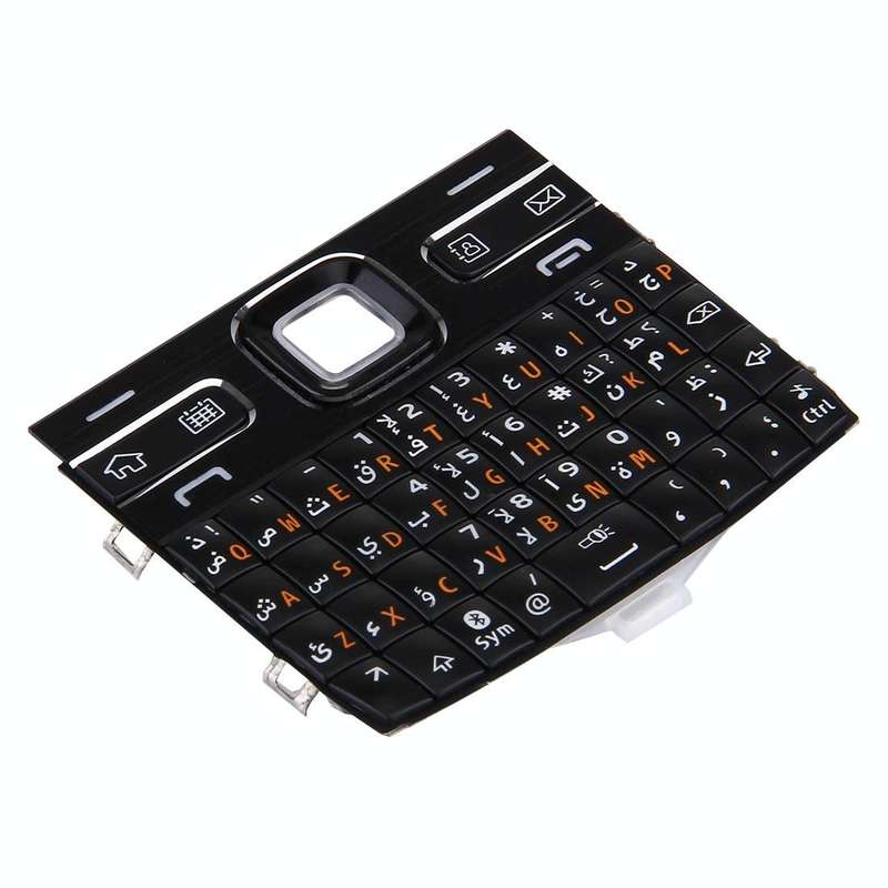 Mobile Phone Keypads Housing  with Menu Buttons / Press Keys for Nokia E72(Black)