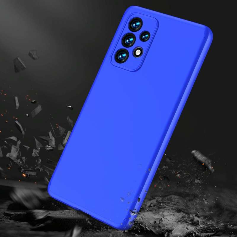 For Samsung Galaxy A33 5G GKK Three Stage Splicing Full Coverage PC Phone Case(Blue)