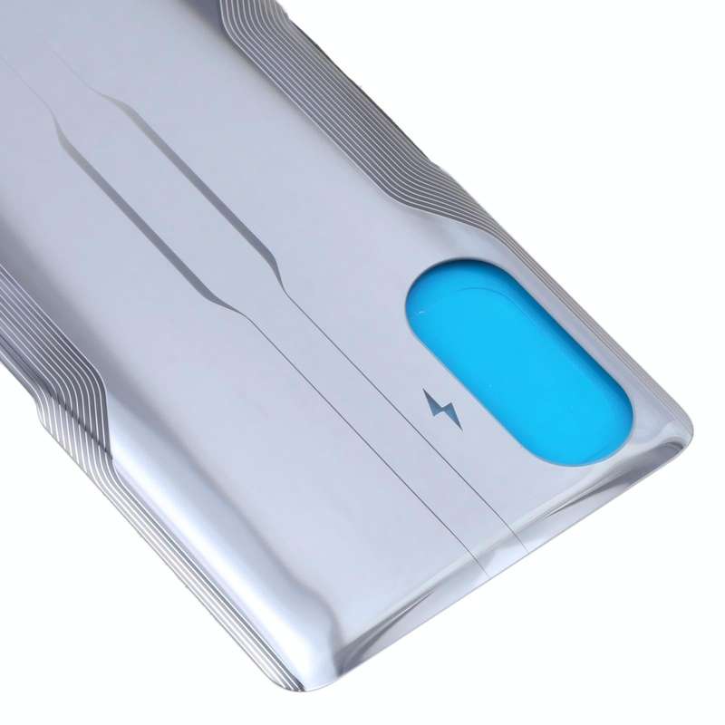 Glass Battery Back Cover for Xiaomi Redmi K40 Gaming(Silver)