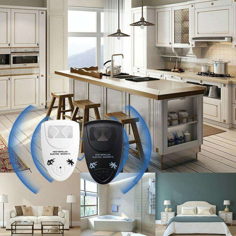 Ultrasonic Pest Repeller Electro Magnetic(Black)