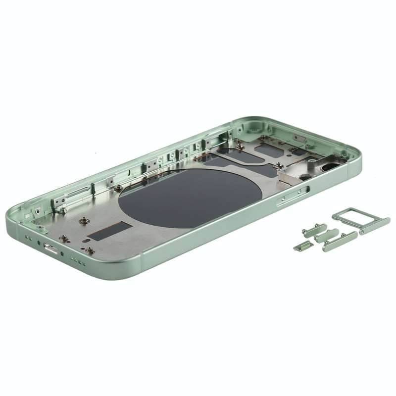 Back Housing Cover with SIM Card Tray & Side  Keys & Camera Lens for iPhone 12 mini(Green)