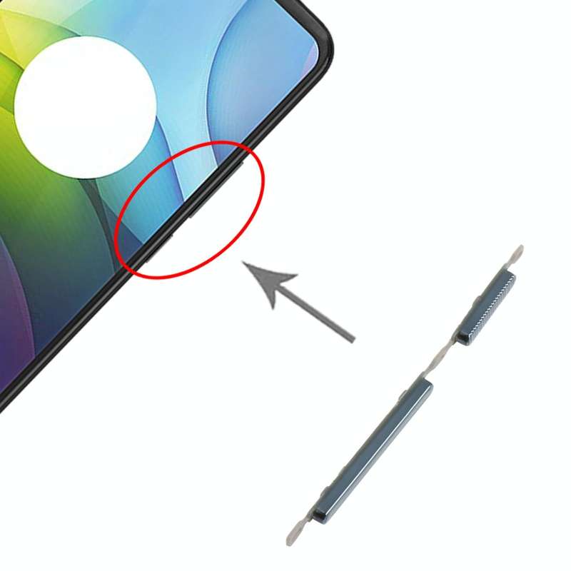 Power Button and Volume Control Button for Motorola Moto G9 Power (Black)
