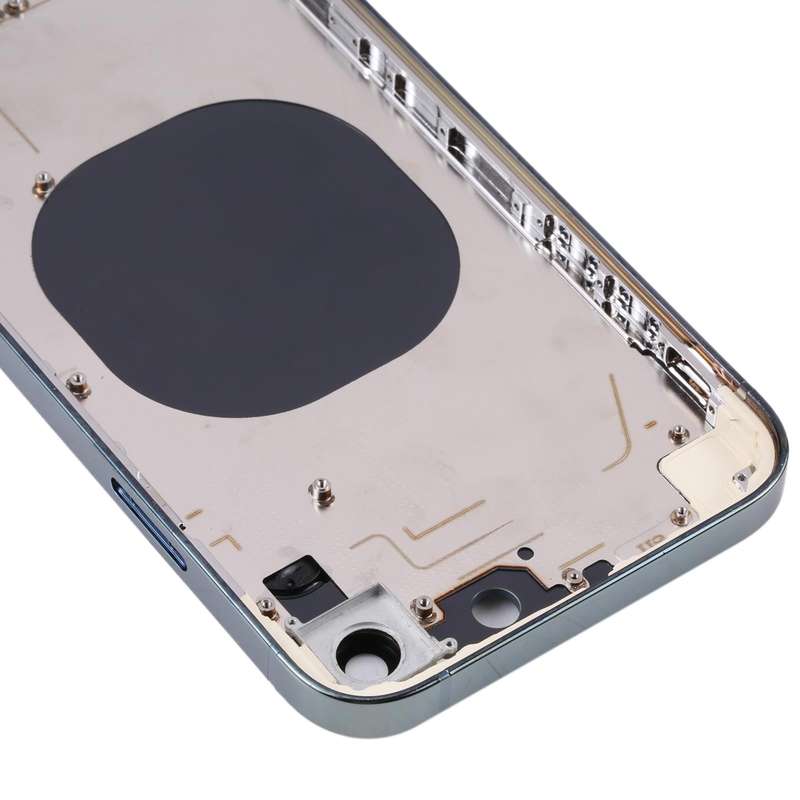 Electroplated Frame Back Housing Cover with Appearance Imitation of iP13 Pro for iPhone XR(Green)