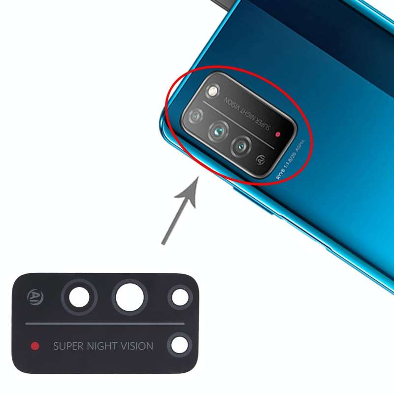 For Huawei Honor X10 5G 10pcs Back Camera Lens