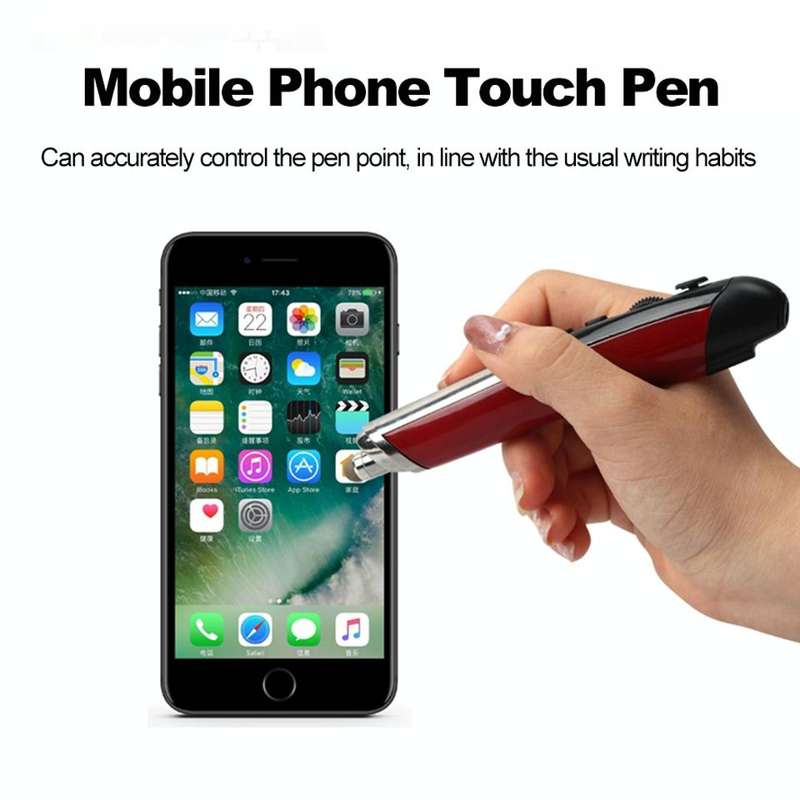 PR-08 Multifunctional Wireless Bluetooth Pen Mouse Capacitive Pen Mouse(Grey)