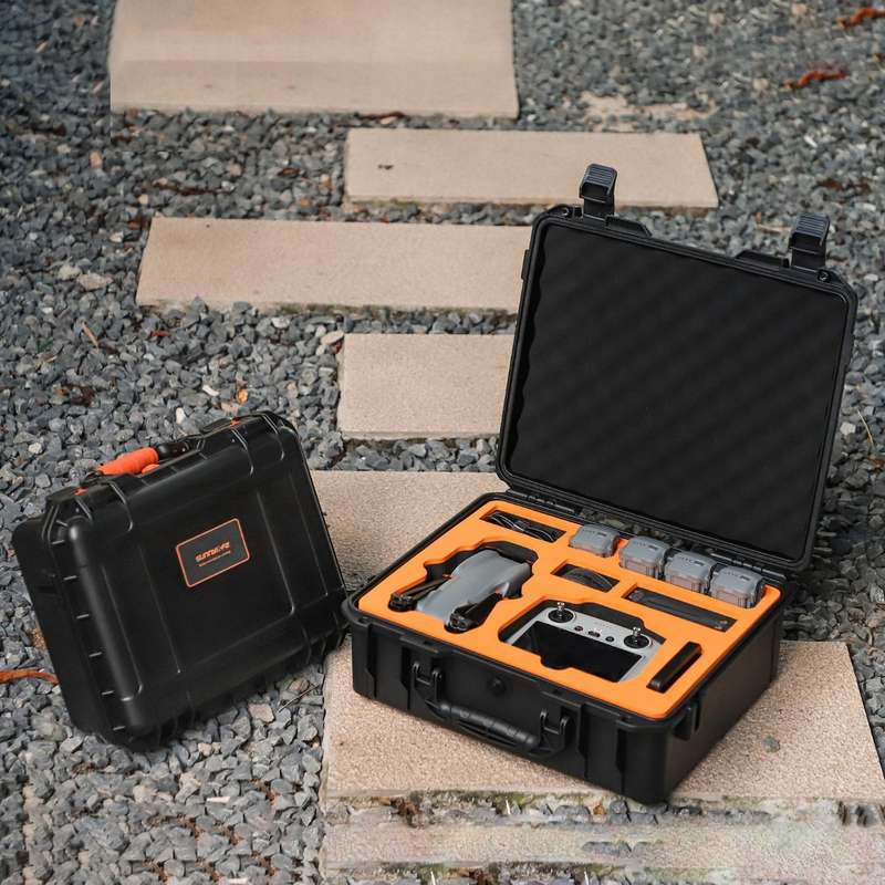 For DJI Air 3 Sunnylife Safety Carrying Case Large Capacity Waterproof Shock-proof Hard Travel Ca...