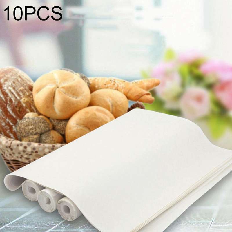 10 PCS Cuttable Reusable High Temperature Resistance Anti-stick Baking Tarpaulins, Size: 40x60cm,...