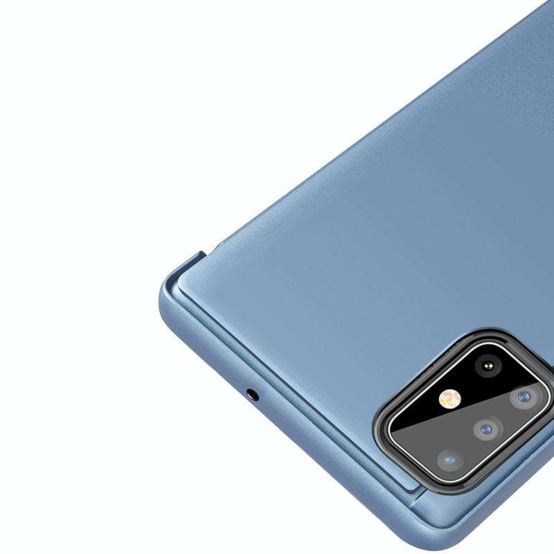 For Galaxy M60S / A81 / Note 10 Lite Plated Mirror Horizontal Flip Leather Case with Holder(Purpl...