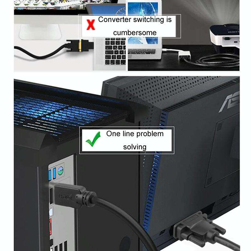 1.5m JINGHUA HDMI To DVI Transfer Cable Graphics Card Computer Monitor HD Cable