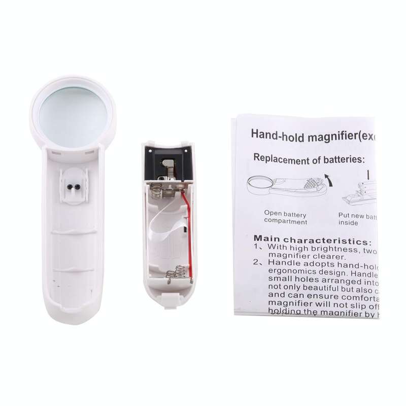 JAKEMY JM-Z19 Portable 8X Optical Magnifier with LED Light