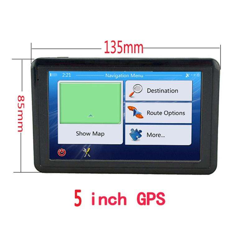 Q5 Car 5 inch HD TFT Touch Screen GPS Navigator Support TF Card / MP3 / FM Transmitter, Specifica...