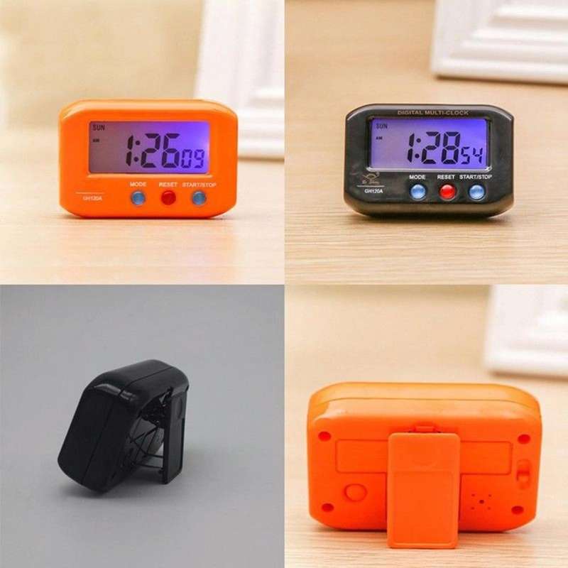 Portable Pocket Sized Digital Electronic Travel Alarm Clock Automotive Electronic Luminous Stopwa...