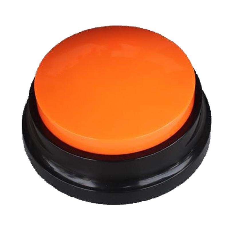 Pet Communication Button Dog Vocal Box Recording Vocalizer, Style: Recording Model(Orange)