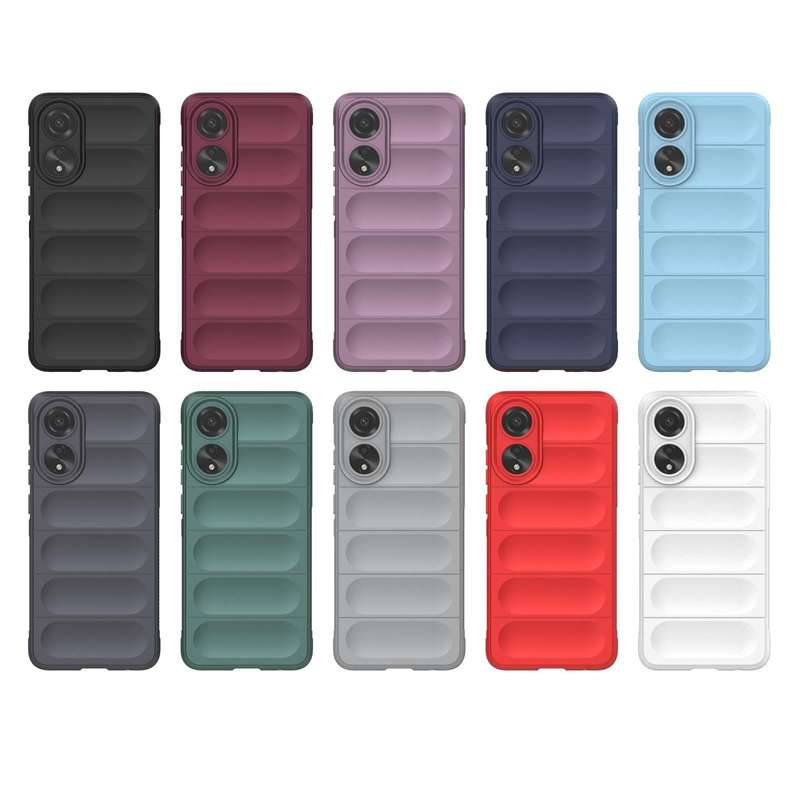 For OPPO A78 4G Global Magic Shield TPU + Flannel Phone Case(White)