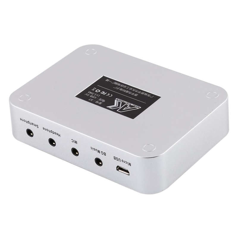 X7 Live Broadcast Audio USB Headset Microphone Webcast Entertainment Streamer Sound Card for Phon...