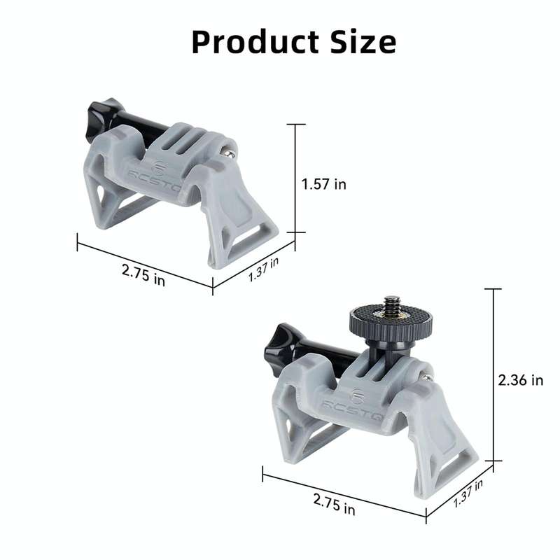 For DJI Avata / Action 2/Gopro Hero11 Black RCSTQ Extension Holder With 1/4 Screw