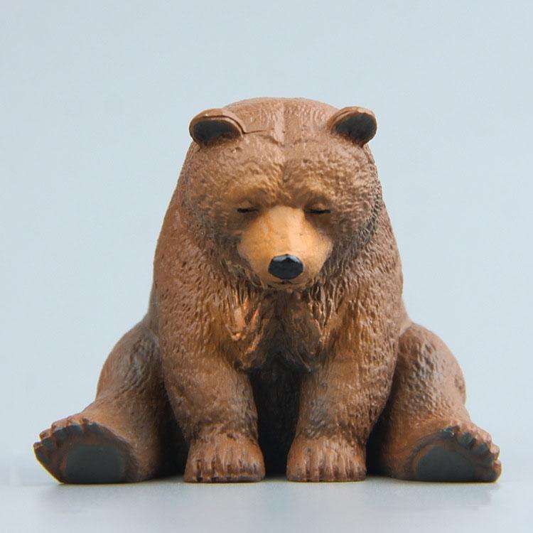 Warm Series Sitting Sleepy Zoo Figure Fridge Magnets(Brown Bear)