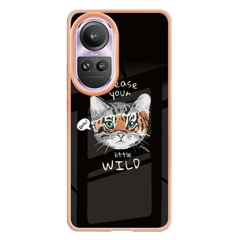 For OPPO Reno10 Pro 5G Global Electroplating Marble Dual-side IMD Phone Case(Natural Growth)