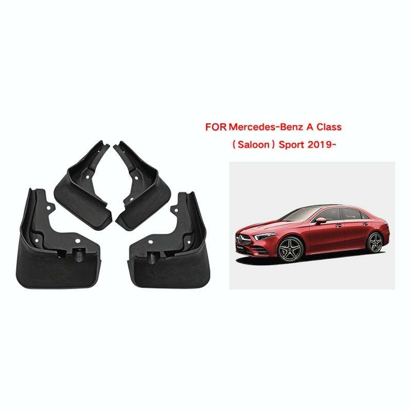 For Mercedes-Benz A-class Sedan Sport 2019-2022 4pcs/Set Car Auto Soft Plastic Splash Flaps Fende...
