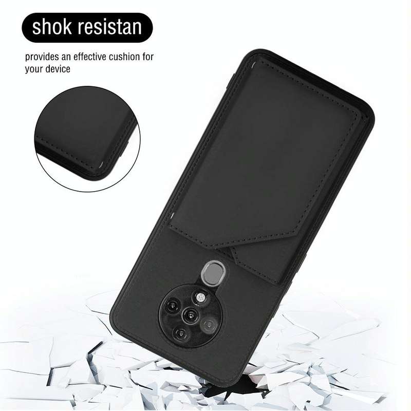For Tecno Spark 6 Skin Feel PU + TPU + PC Phone Case(Black)