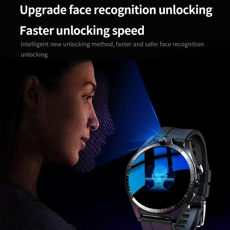 L01 1.43 inch IP67 Waterproof 4G Android 9.0 Smart Watch Support Face Recognition / GPS, Specific...