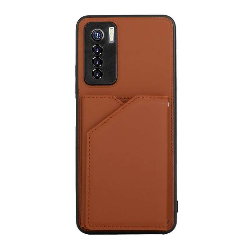 For Tecno Camon 17 Pro Skin Feel PU + TPU + PC Phone Case(Brown)