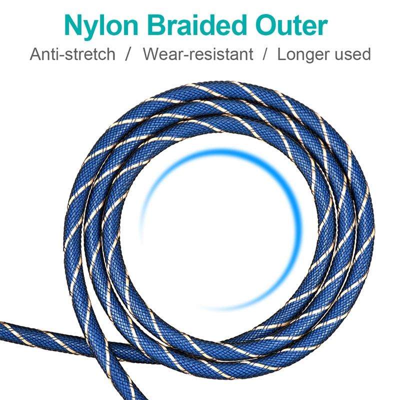 EMK 90 Degree Swivel Adjustable Right Angled 360 Degrees Rotatable Plug Nylon Woven Mesh Optical ...