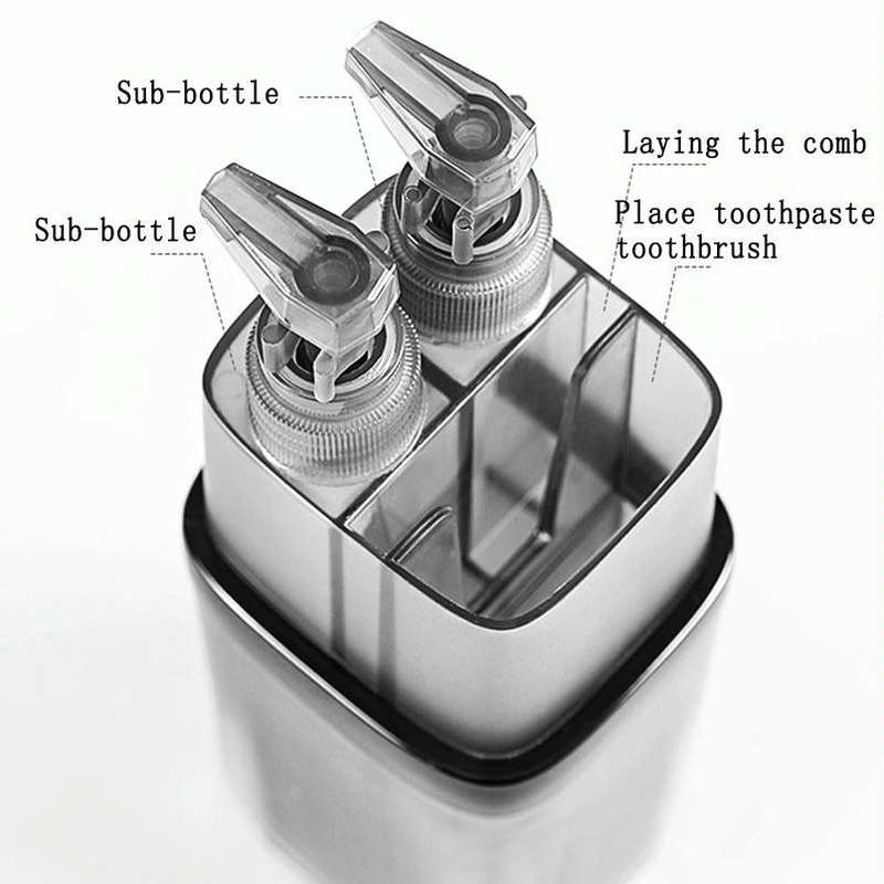 2 in 1 Traveling Wash Set Multi-function Travel Wash Cup Toothpaste Toothbrush Split Bottle Stora...
