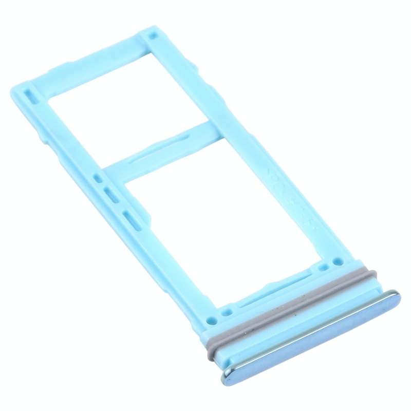 For Samsung Galaxy A52 SM-A525 SIM Card Tray + SIM Card Tray / Micro SD Card Tray (Blue)