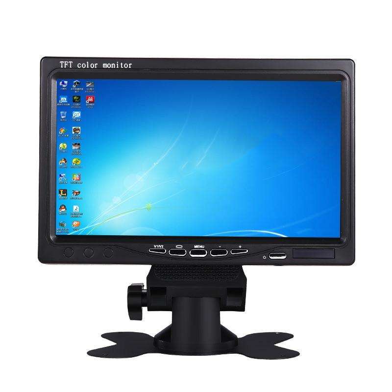 YB-700A-1 7 Inch 12/24V HD Car Monitor Display HDMI VGA AV Interface Home Computer Video Player R...