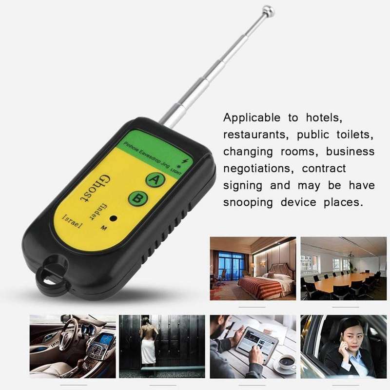 Ghost Detector Signal Bug RF Detector Finder Scanner Monitor Checker Pinhole Surveillance Camera ...