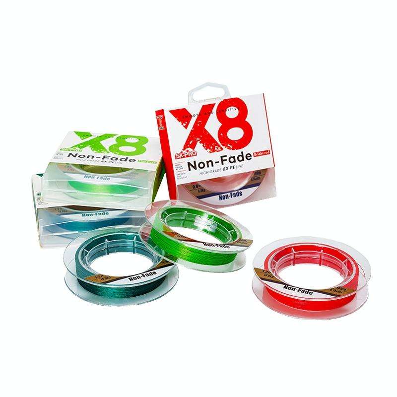 NON-FADE X8 150m 8 Code PE Pish Line, Line number: No. 1.5(Green)