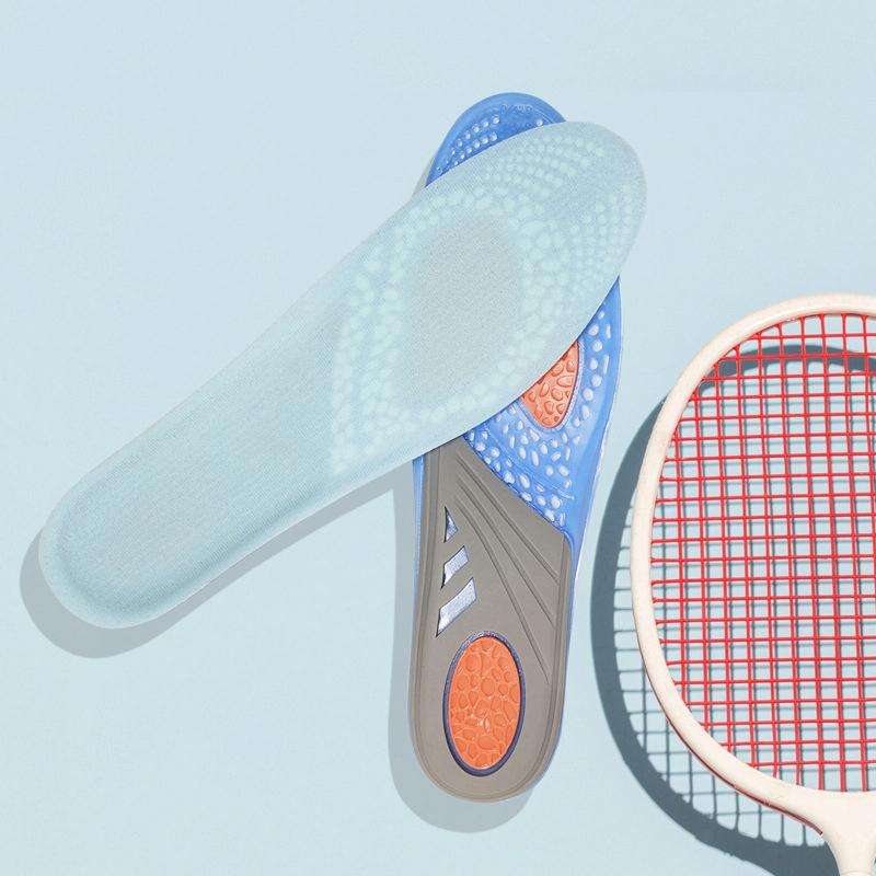 TPE GEL Sports Insole Shock-absorbing Sweat-absorbing Running Insole, Size: Male 41-46