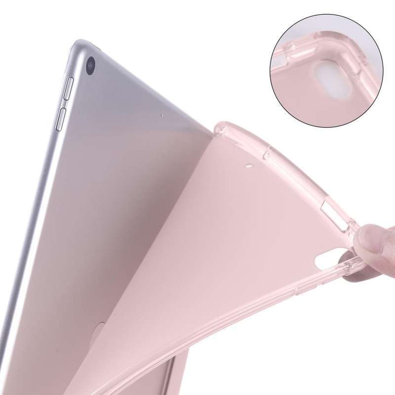 For iPad Pro 10.5 inch / Air 3 10.5 inch 3-folding Horizontal Flip PU Leather + Shockproof TPU Ca...