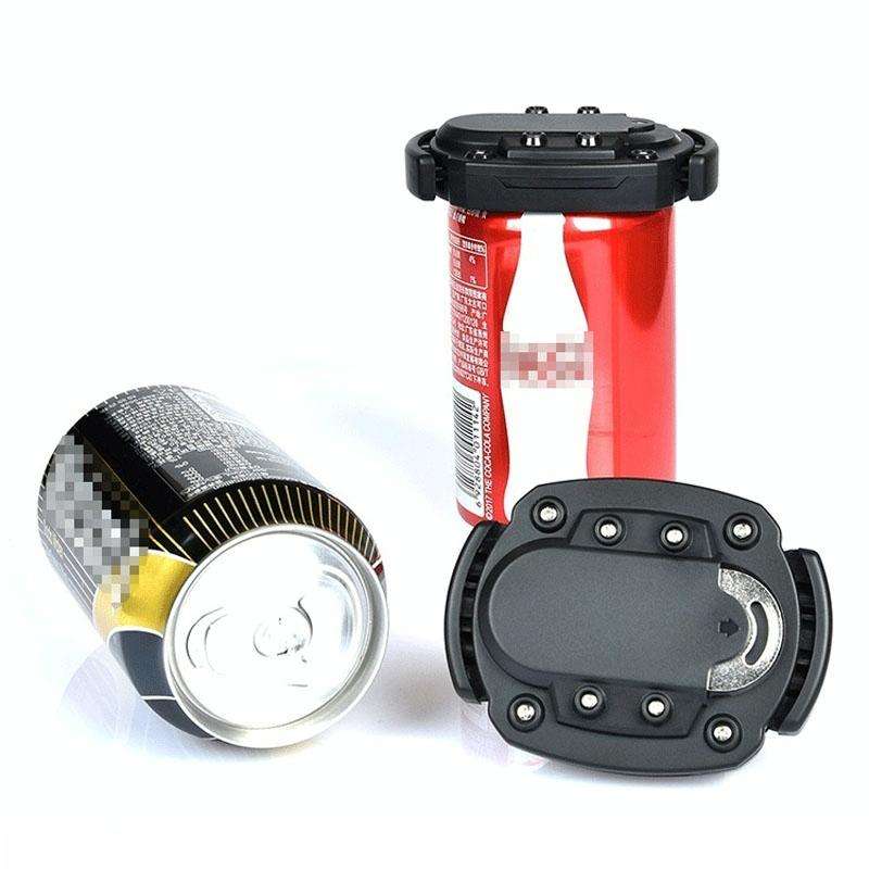 KPQ001 Multi-Function Can Bottle Opener Portable Stainless Steel Beer Screwdriver(Black)