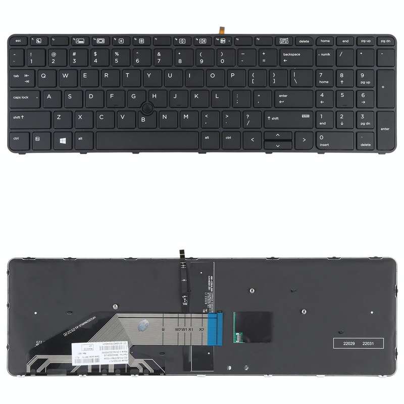 For HP Probook 650 G2 G3 655 G3 450 G3 841137-001 US Version Keyboard with Backlight and Pointing