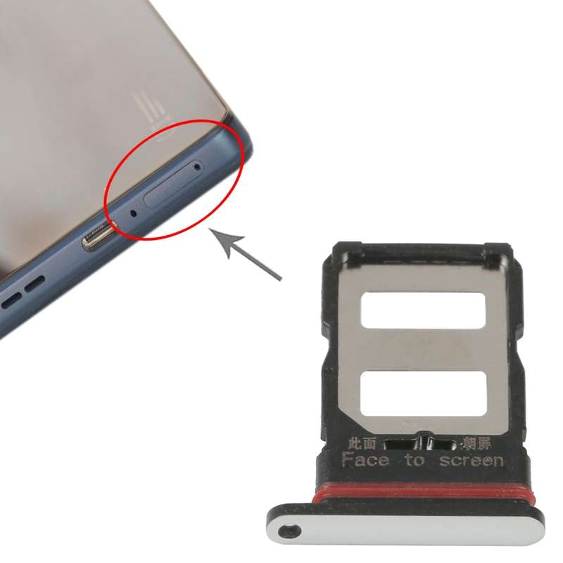 For Xiaomi Poco F4 SIM Card Tray + SIM Card Tray (Silver)