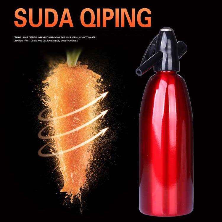 Manual Soda Siphon CO2 Dispenser Water Bubble Generator Cool Drink Cocktail Soda Machine Aluminum...