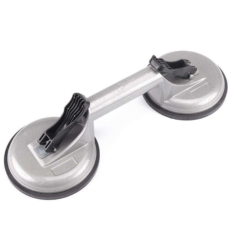 Aluminum Heavy-Duty Glass Suction Cup Hardware Tool, Model: Double Claw