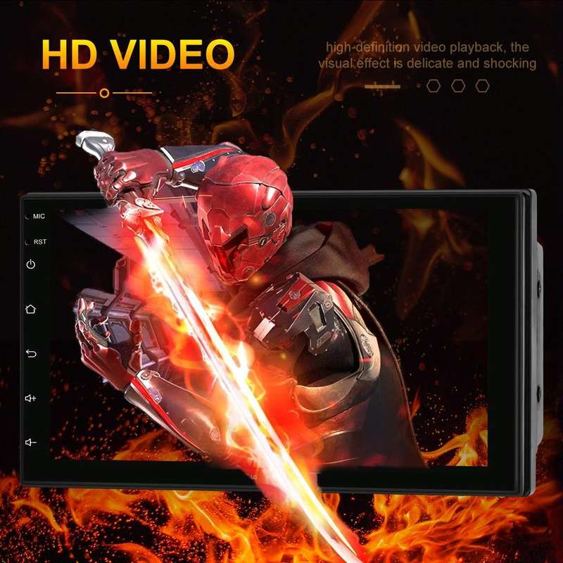 7709 7 Inch Touch Button Dual Ingot Universal MP5 Bluetooth Player, Style:, Sort by color: Standa...
