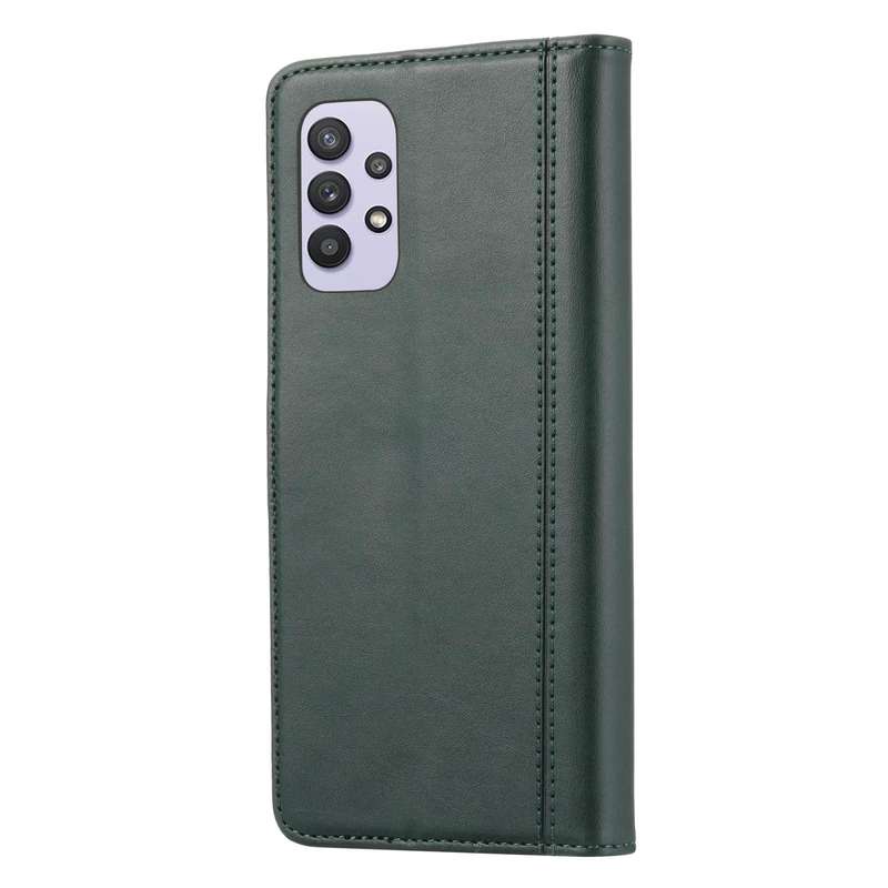 For Samsung Galaxy A33 5G Calf Texture Double Fold Leather Phone Case(Black)