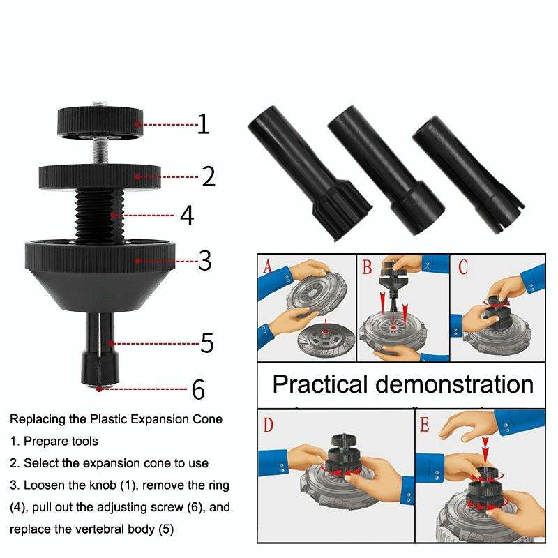 2 Sets Auto Clutch Hole Tool(Black)