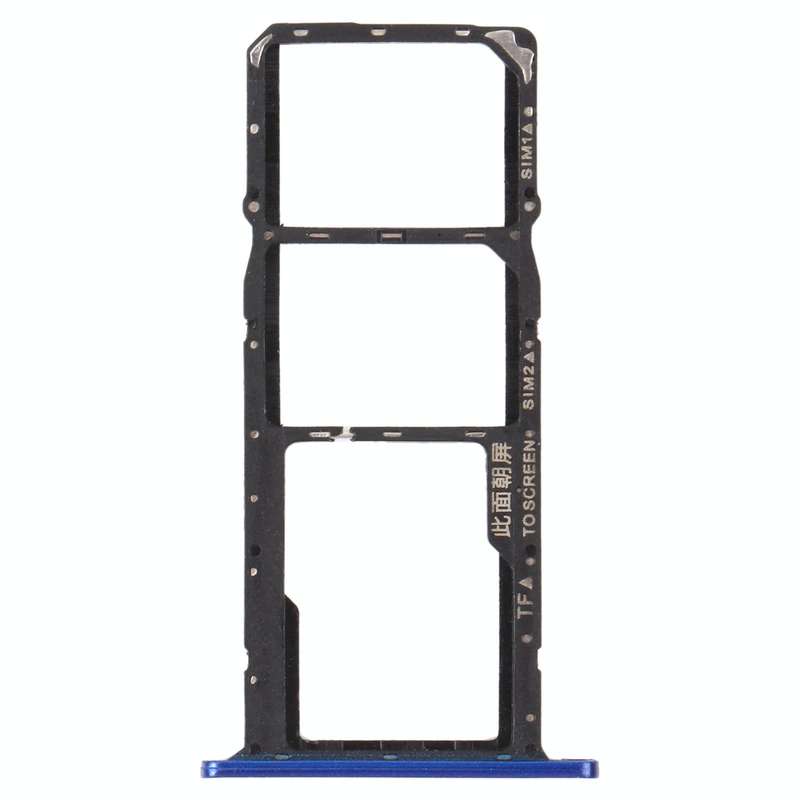 SIM Card Tray + SIM Card Tray + Micro SD Card Tray for Honor 8S (Blue)