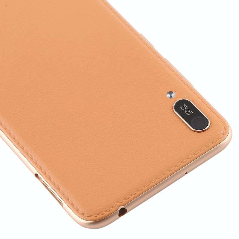 Battery Back Cover with Camera Lens & Side Keys for Huawei Enjoy 9e(Coffee)