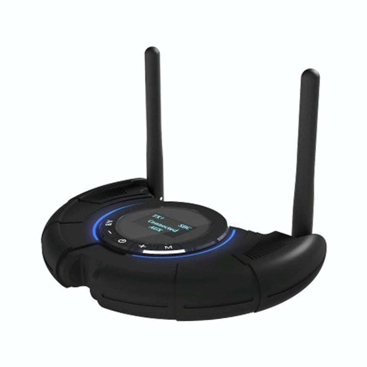 TX800 Optical Fiber Bluetooth 5.0 Transmitter Receiver Audio Adapter with Dual Antennas & OLED Di...