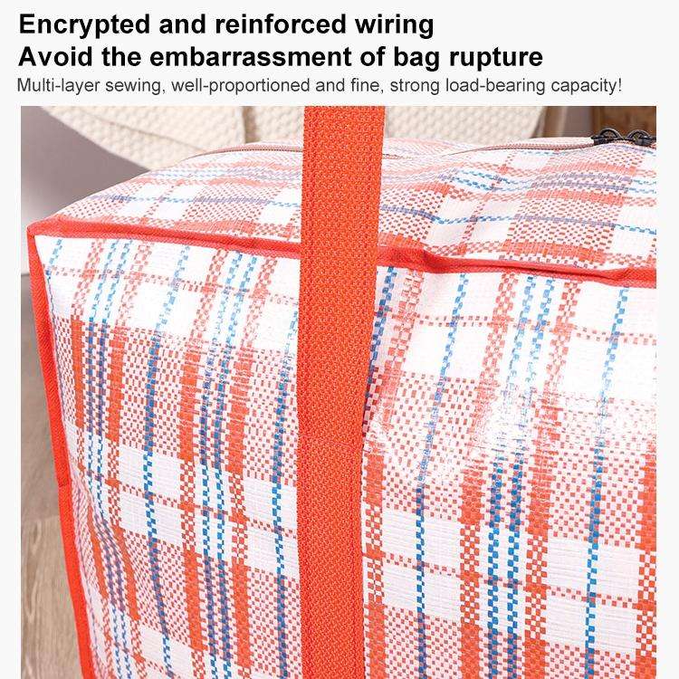 68x50x24cm Woven Bags Moving Bags Packing Bags Dustproof and Moistureproof Quilt Storage Bag(Rand...